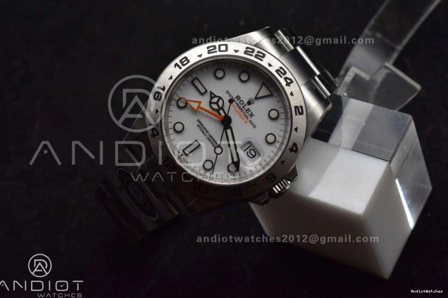 1:1 II Explorer ComfortFit 226570 904L 845 Edition on Bracelet 42mm CHS Clean Dial DD3285 SS White Best 1218